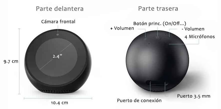 carril Proponer esculpir Amazon Echo Spot, Análisis y review con sus especificaciones | Mundo  Altavoces 